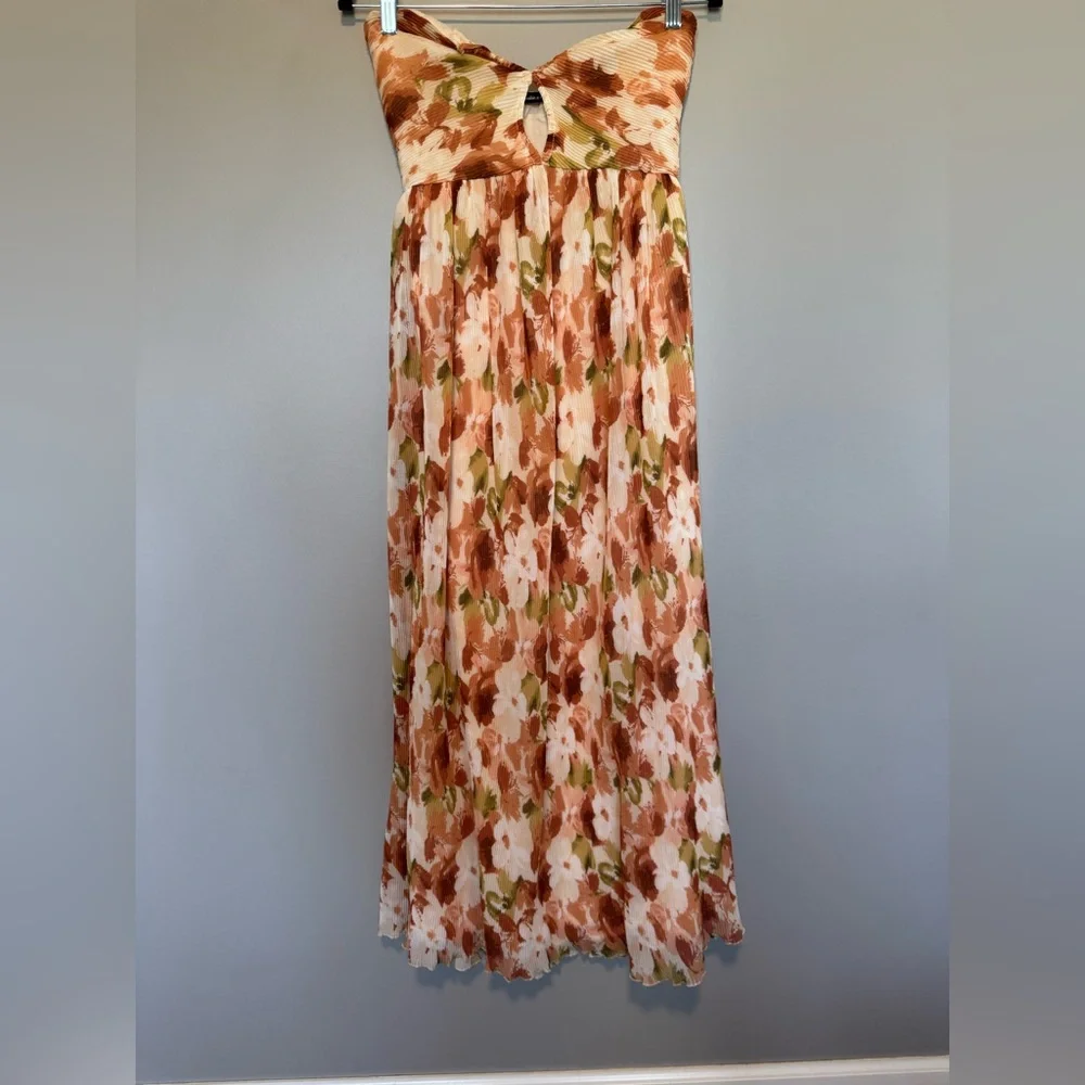 Abercrombie & Fitch Drama Halter Maxi Dress Floral Size XS